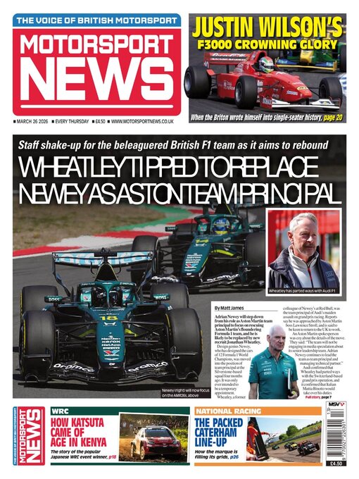 Title details for Motorsport News by Kelsey Publishing Ltd - Available